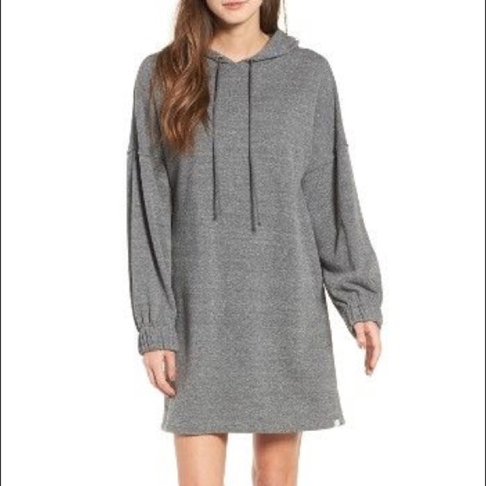 Treasure bond grey hoodie sweatshirt dress